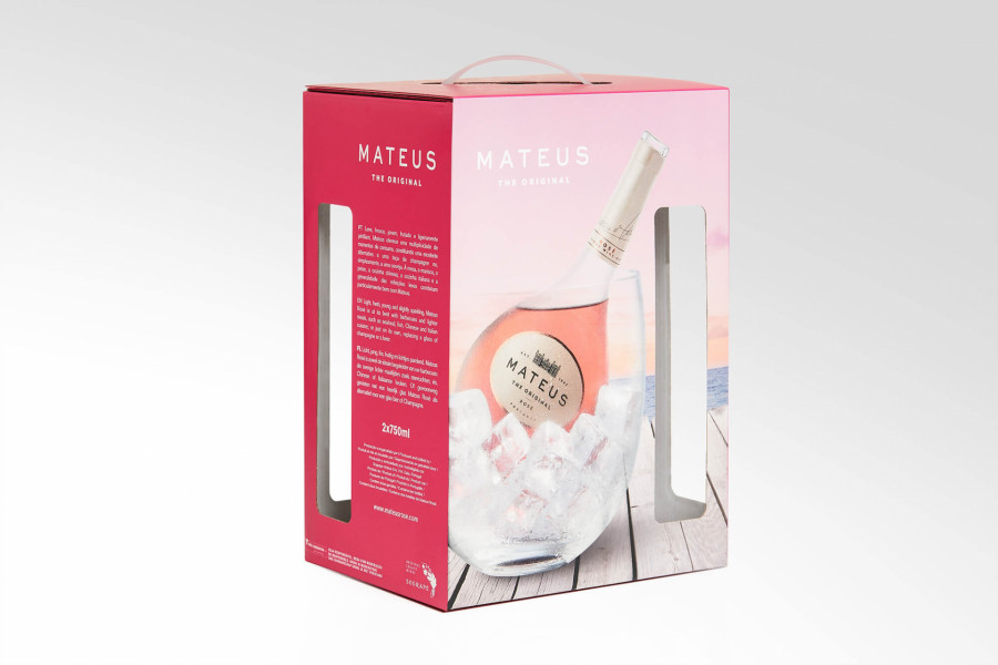 Caja para tres botellas de vino Image