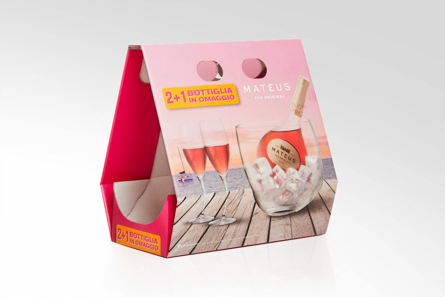 Caja para una botella y dos vasos Image